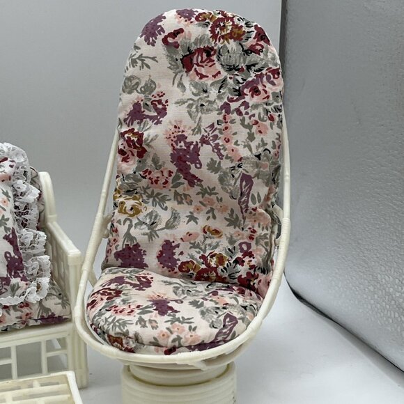 Vintage Beverly Hills Collection Barbie Clone Doll Furniture Wicker Living Room - Picture 2 of 16